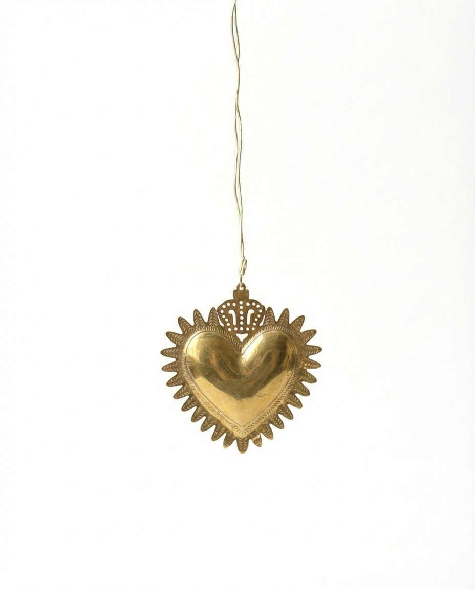 Ex-Voto Hart Ornament Met Kroon Detail