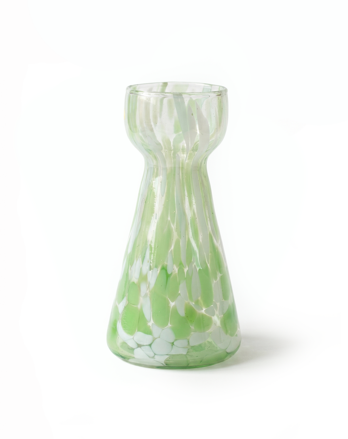 Hyazinthenvase grünes Glas