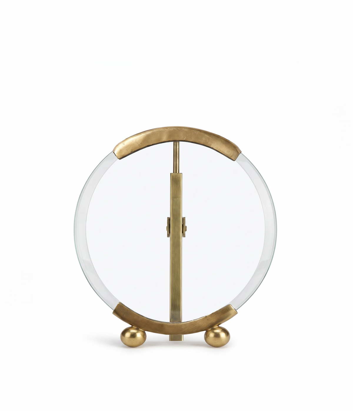 Round Brass Photo Frame Small