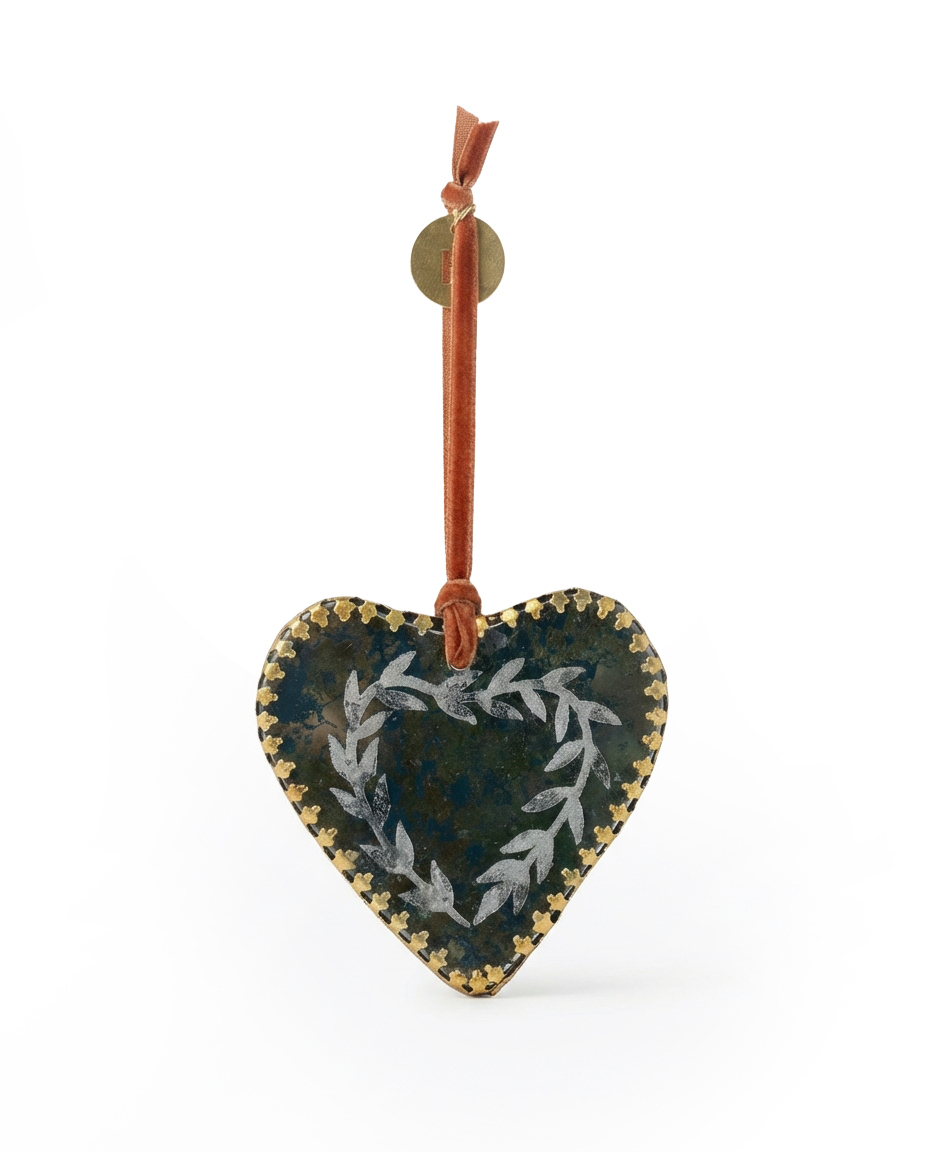 Herz-Spiegel-Ornament