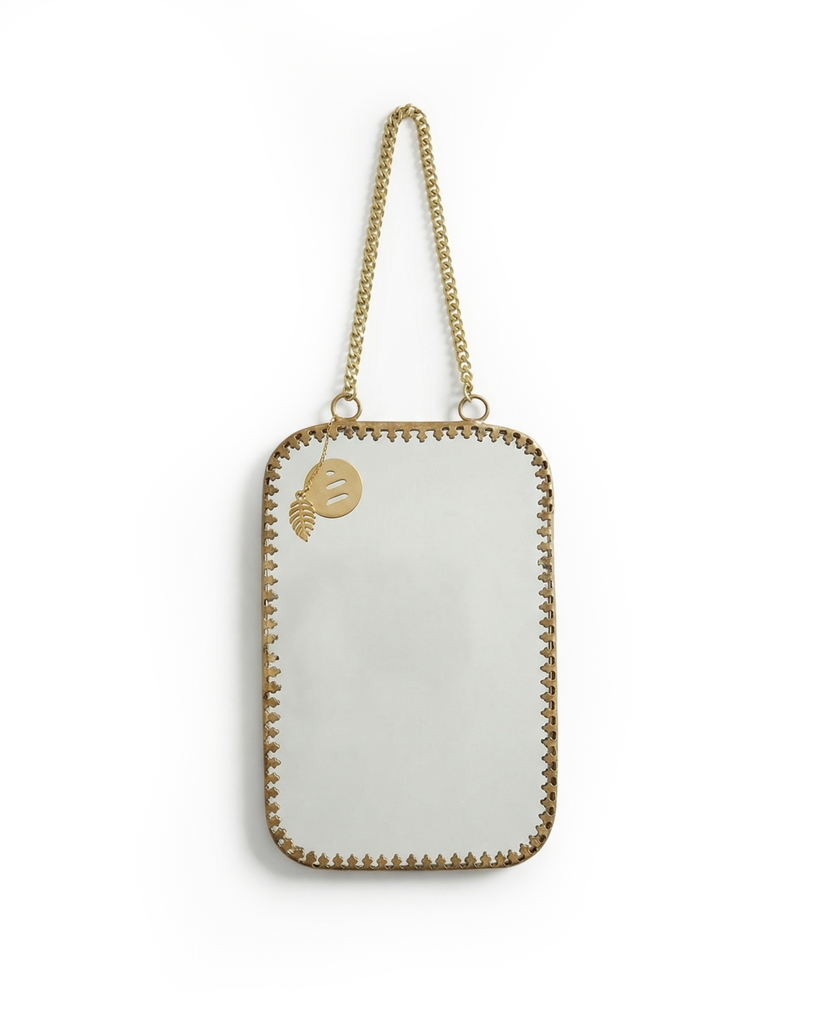 Brass Hanging Mirror