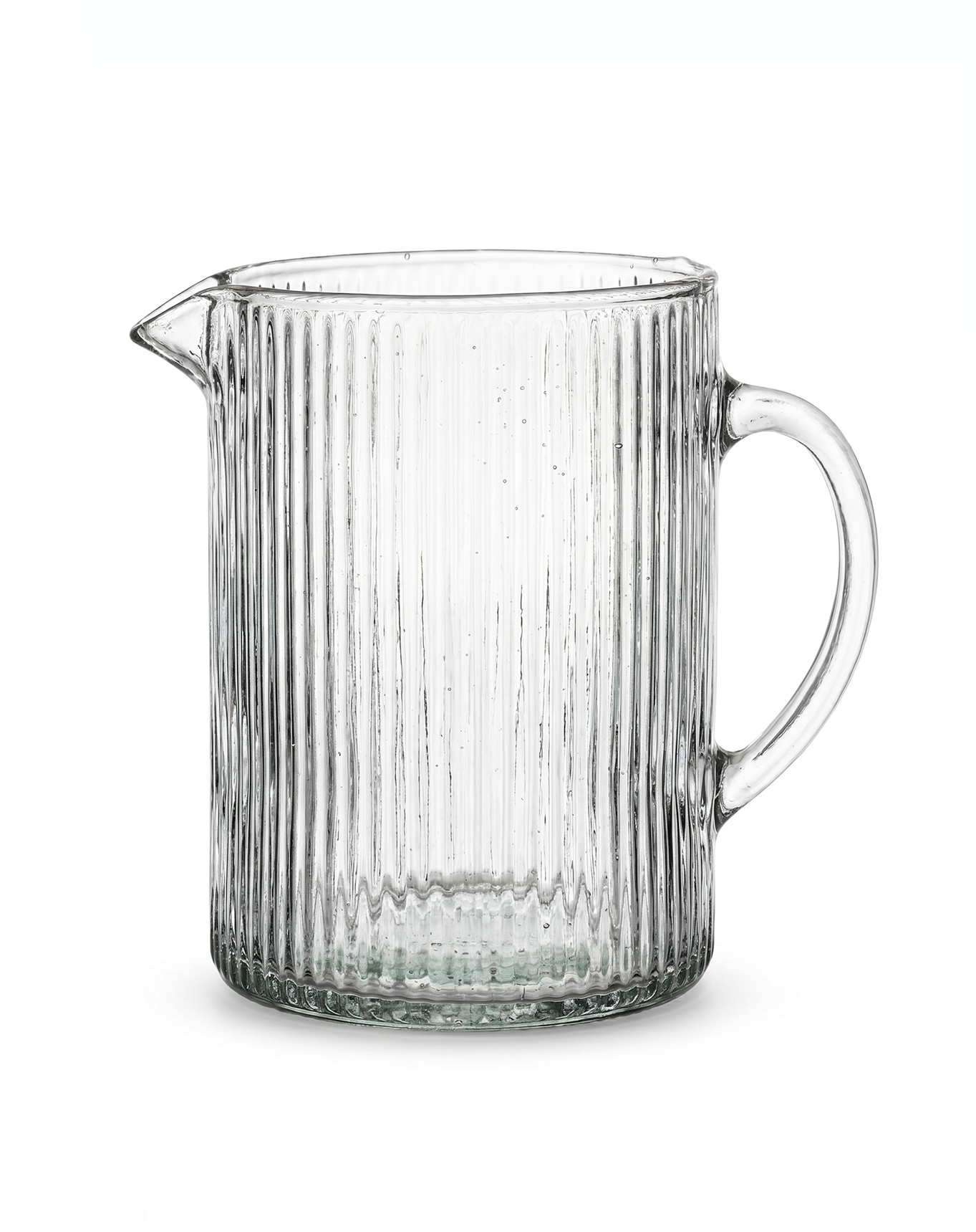 Jug ribbed glass
