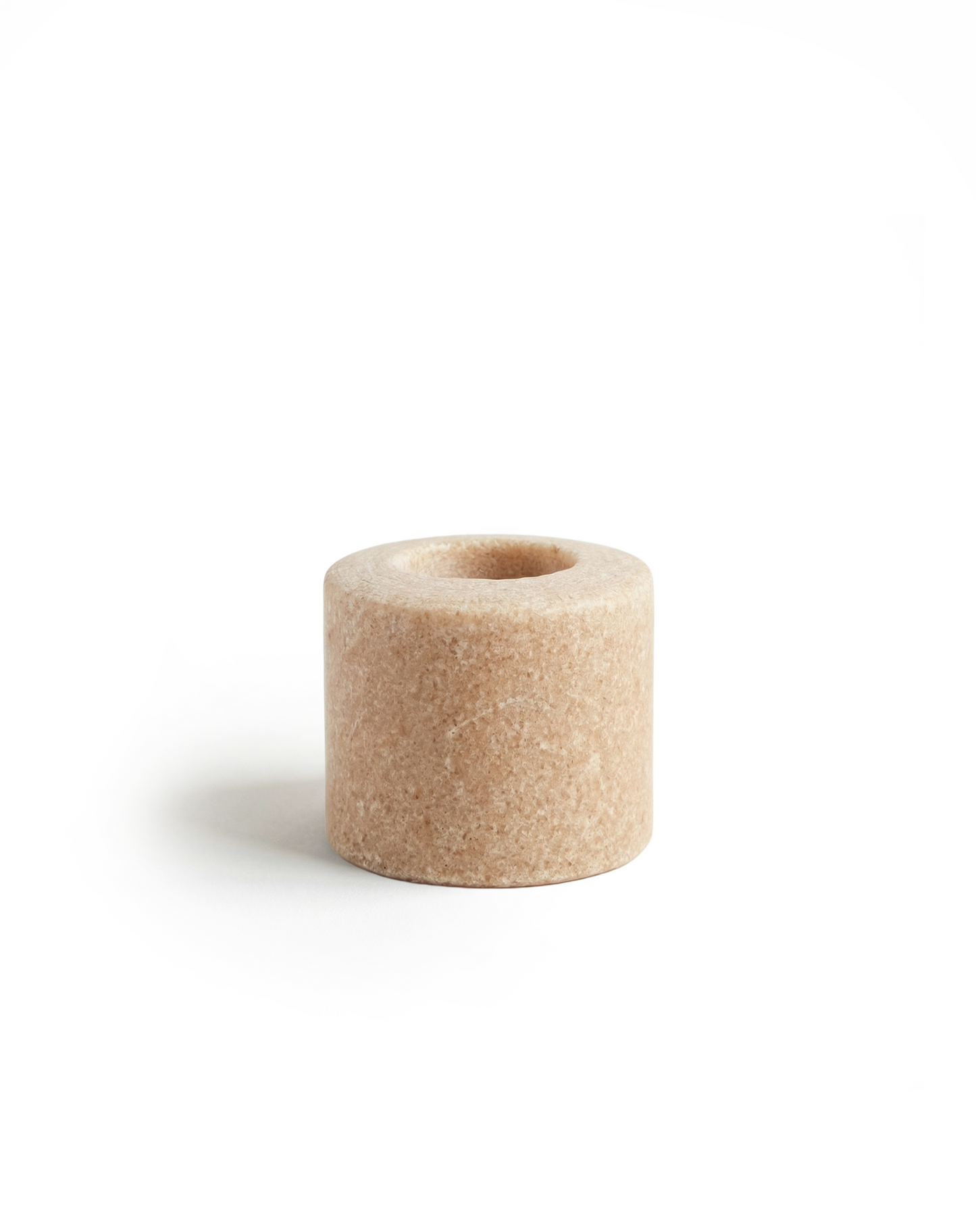 Candle holder pink marble