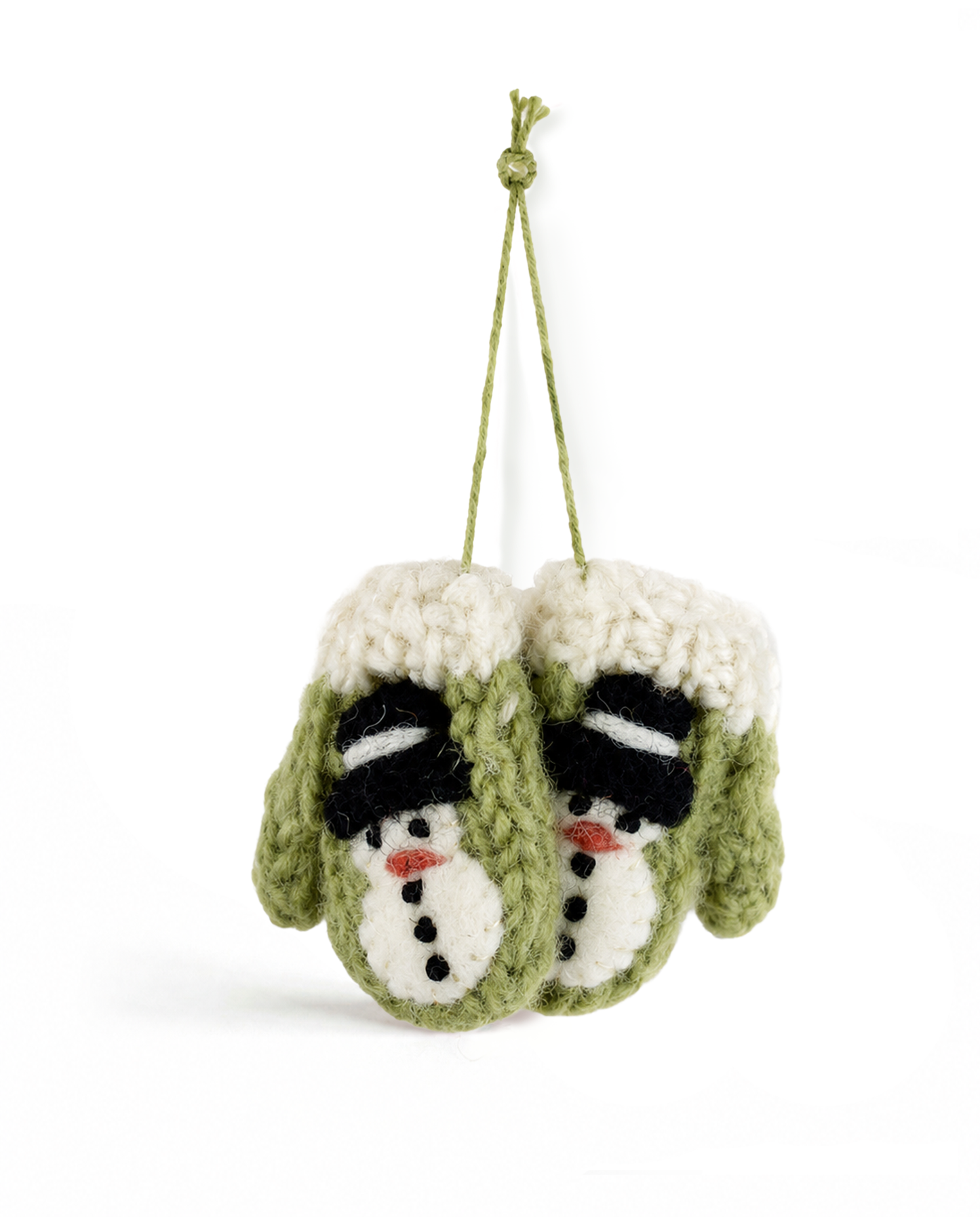 Weihnachtsbaumschmuck Mini-Fäustling Grün