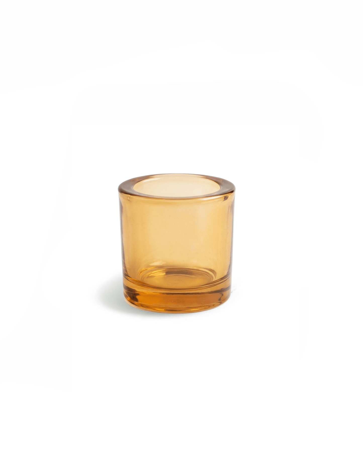Kerzenhalter aus Amberglas, groß