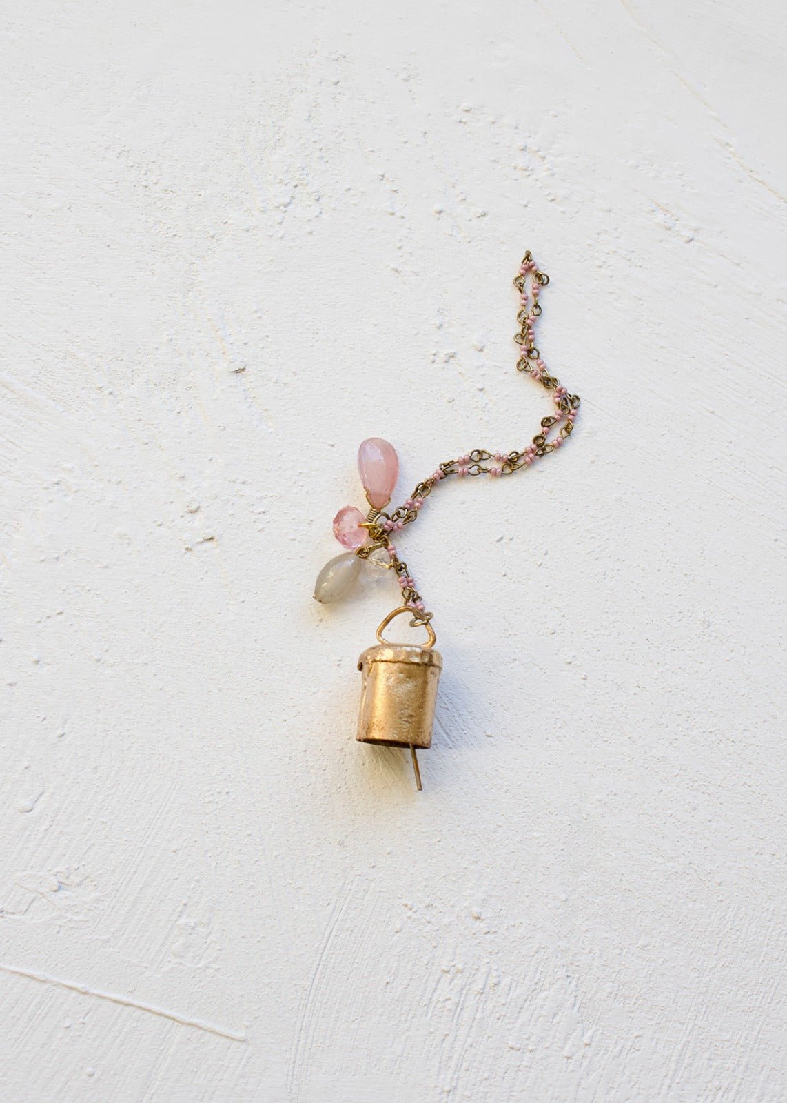 Bell ornament pink beads