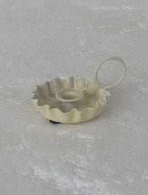 Kaarsenhouder taps toelopend beige