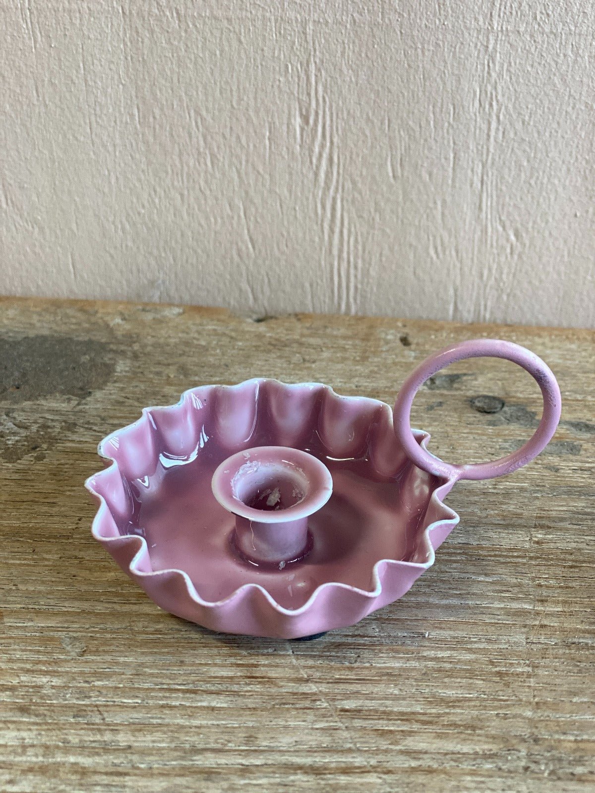 Kandelaar emaille lila