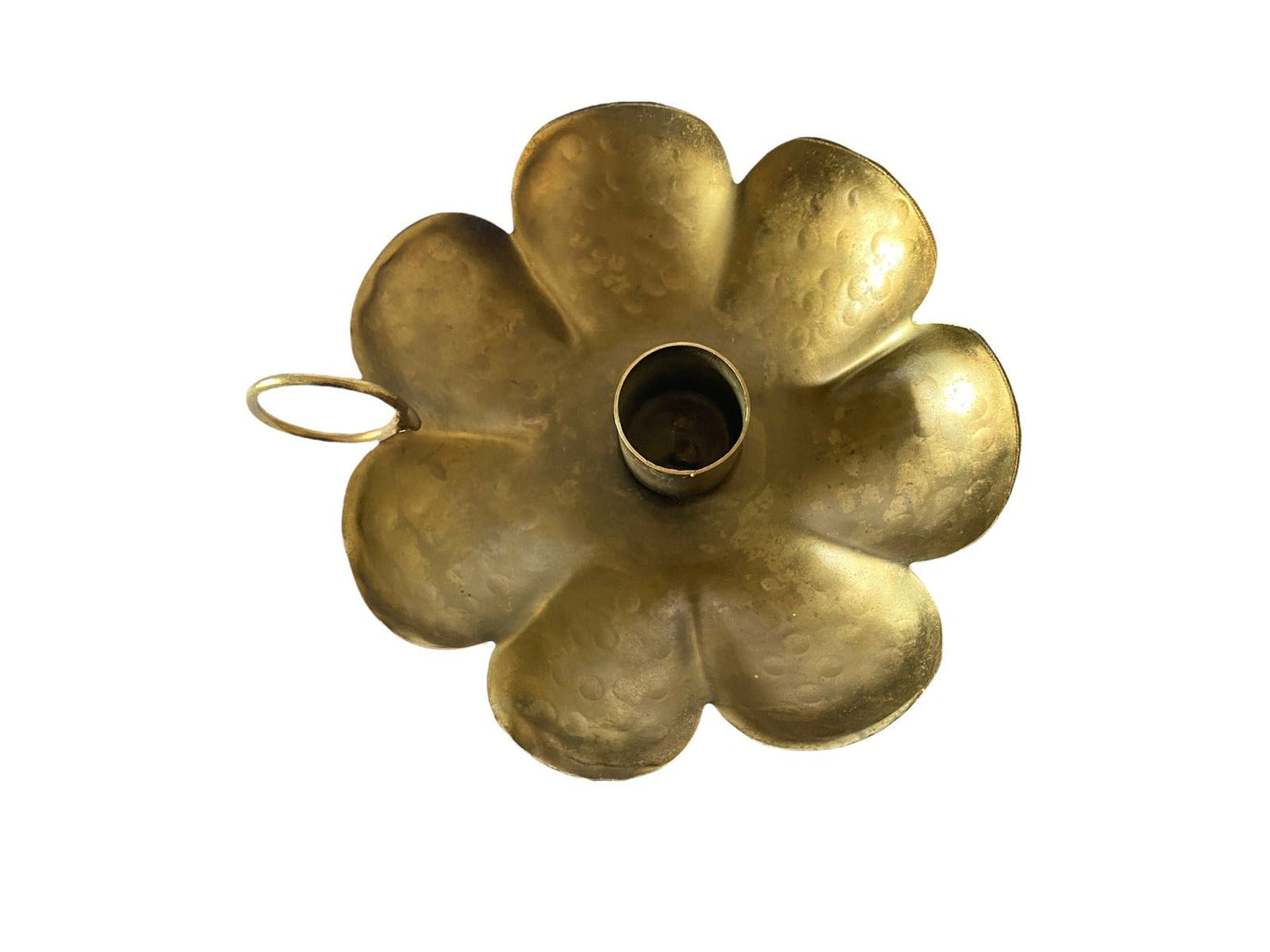 Candleholder gold-colored metal