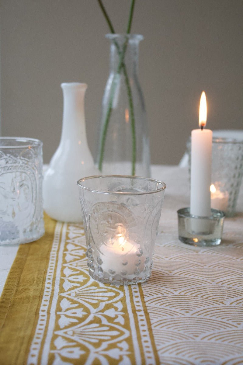 Candleholder transparent glass