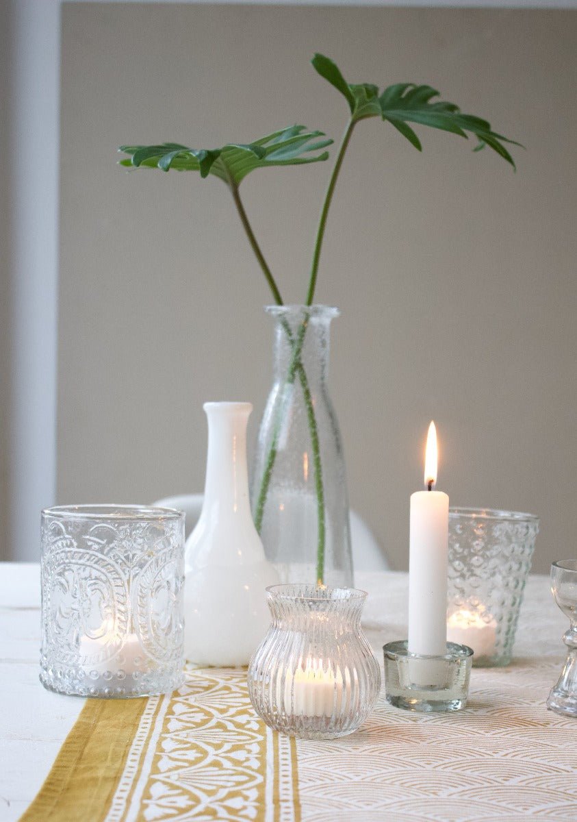 Candleholder transparent glass