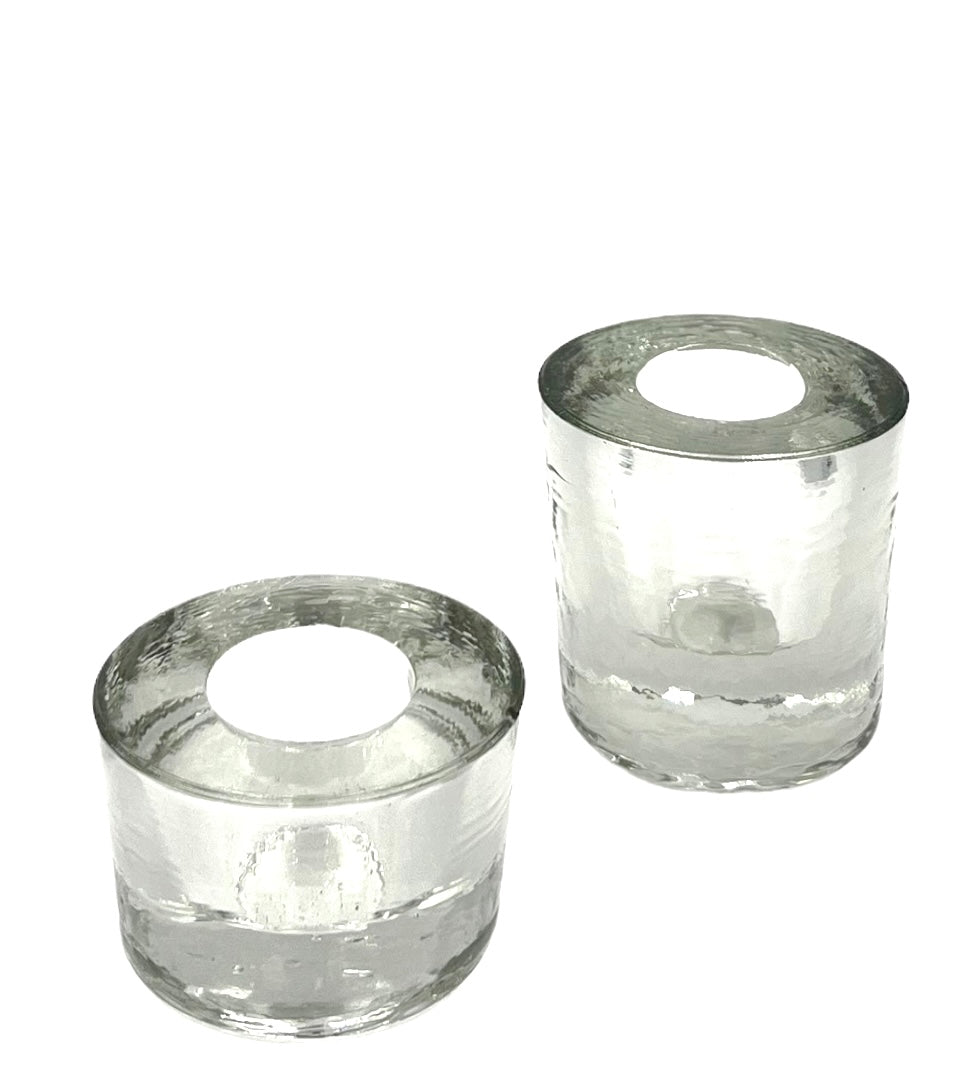Candleholder transparent glass