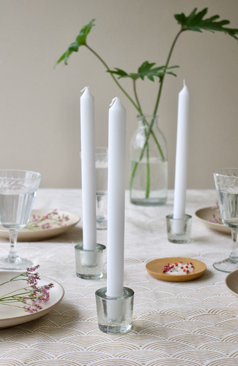 Candleholder transparent glass