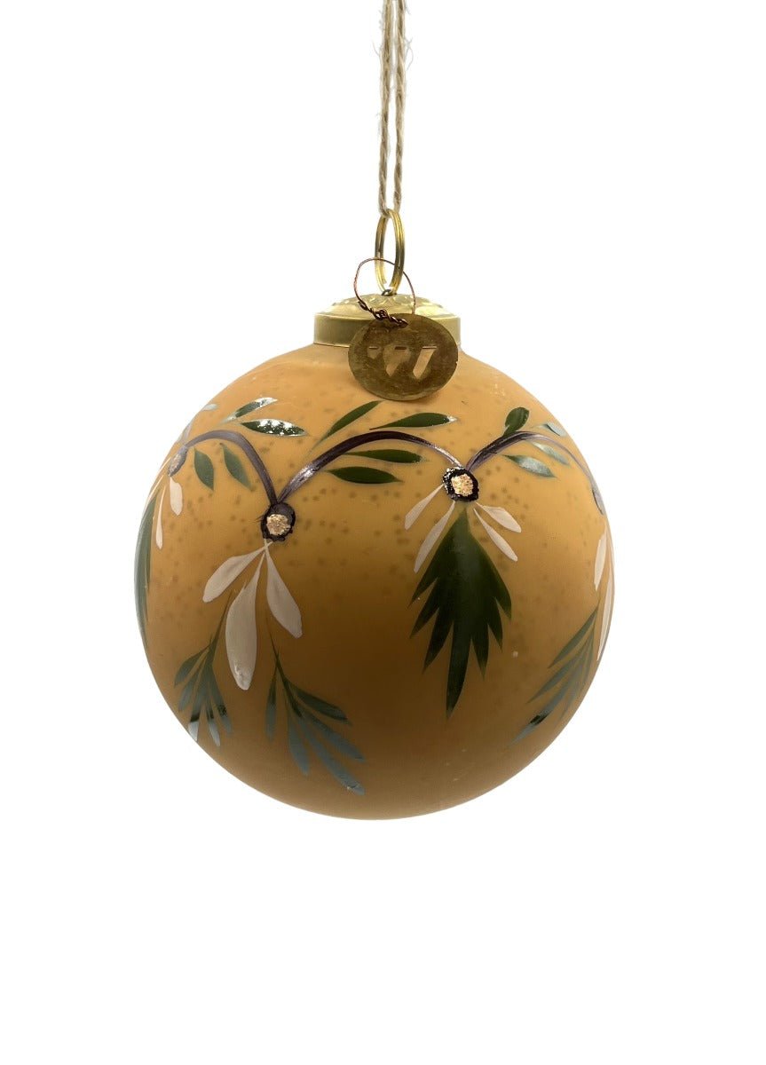 Kerstbal mat goud