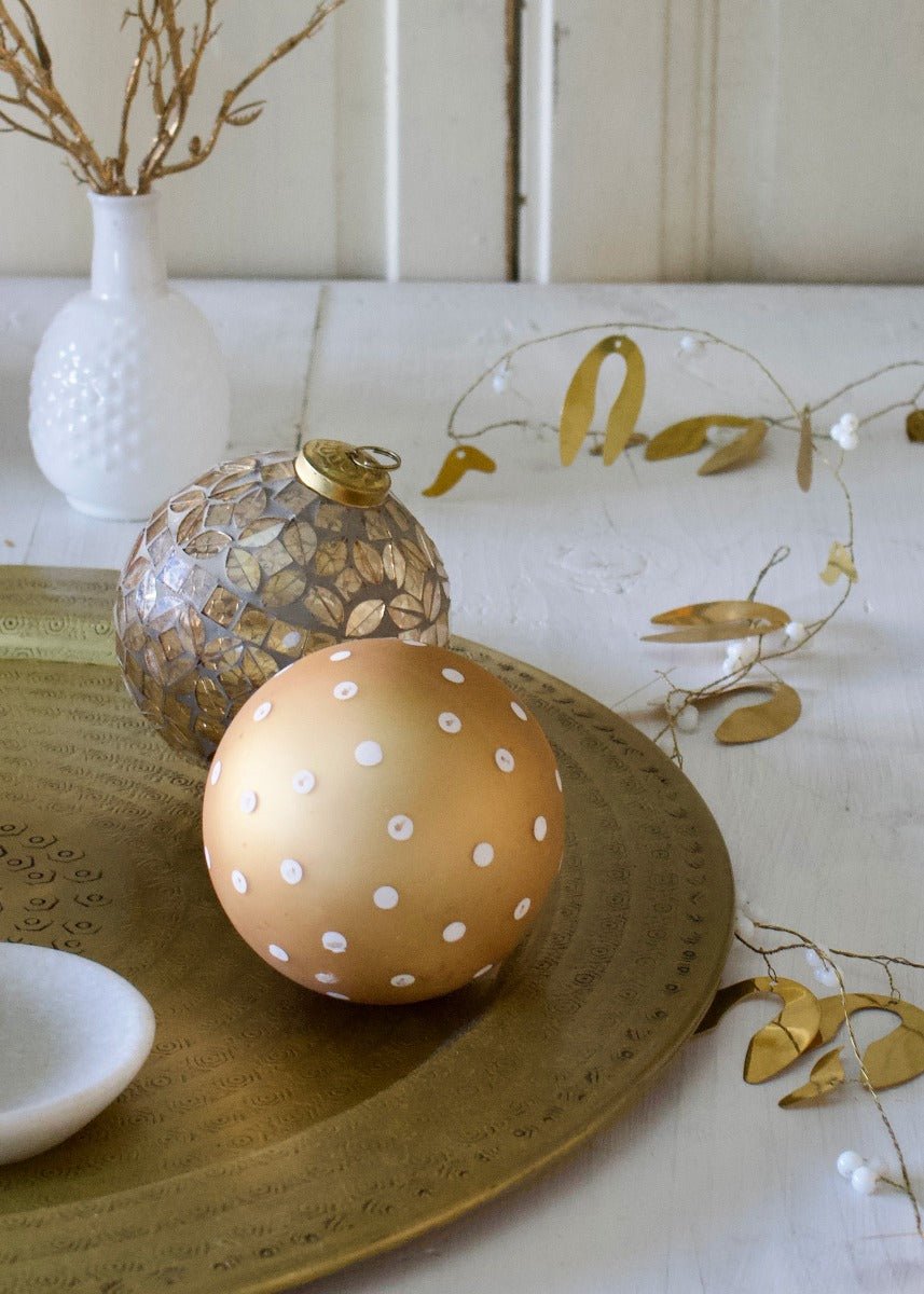 Mosaïque de boules de Noël