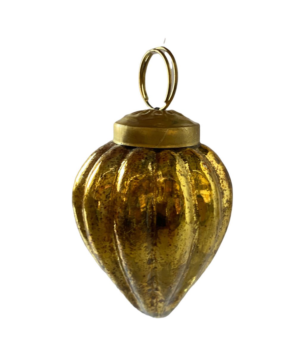 Kerstkegel glanzend goud