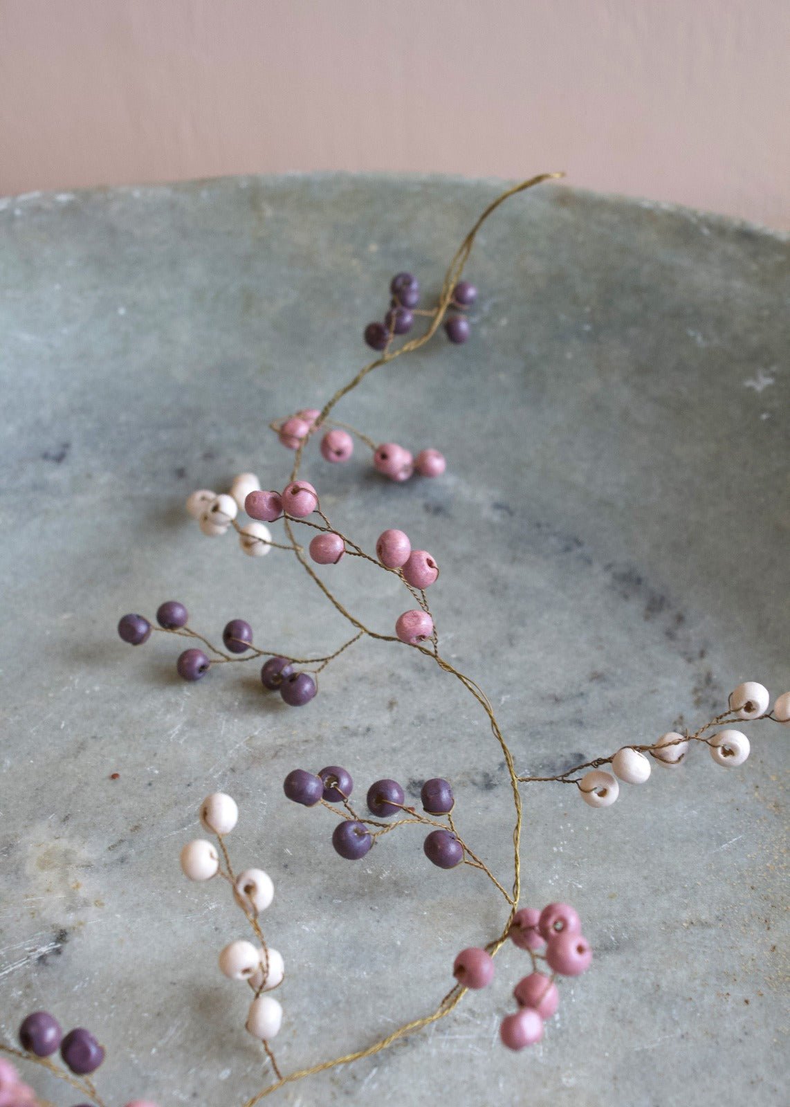 Garland purple beads