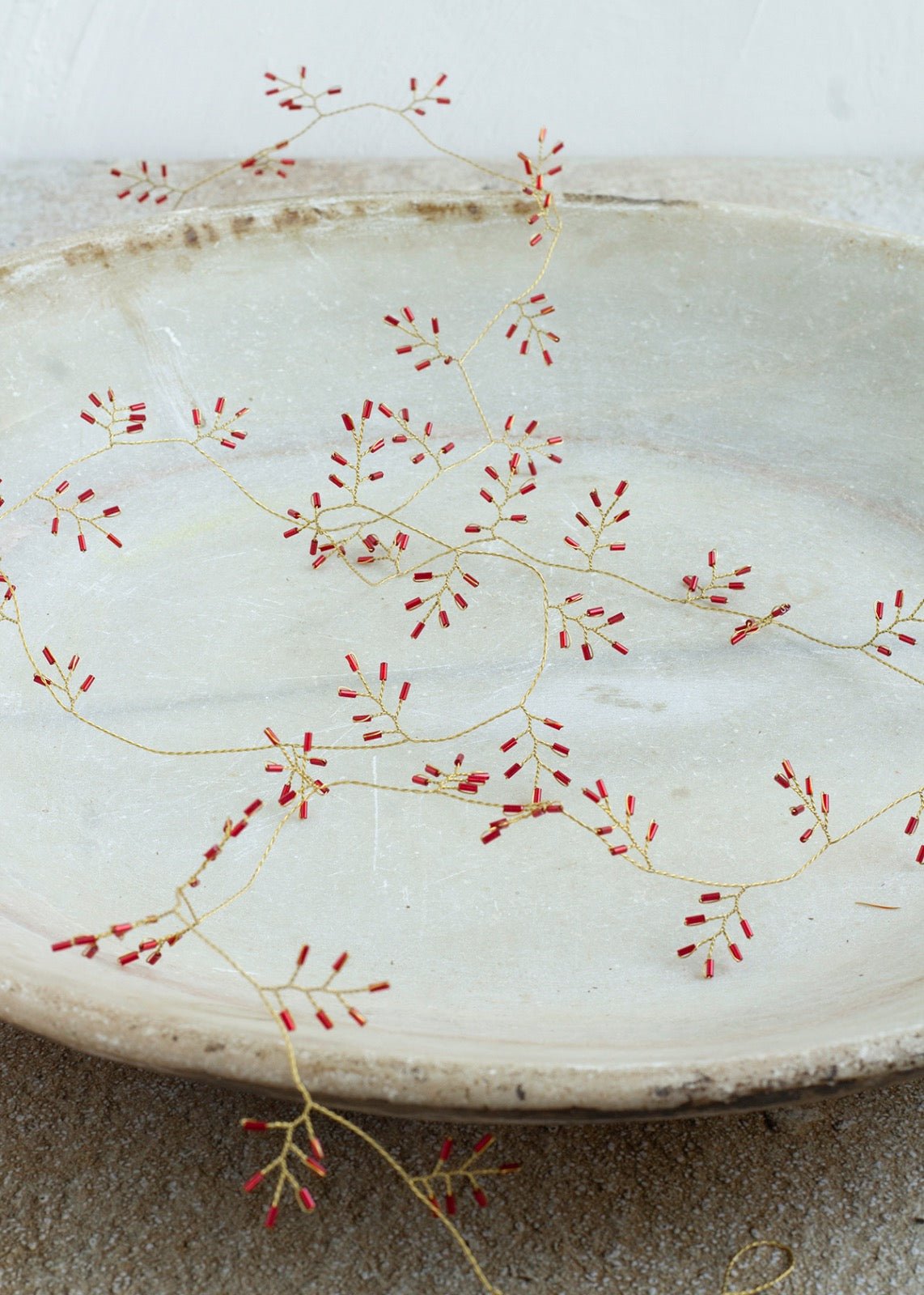 Garland red beads