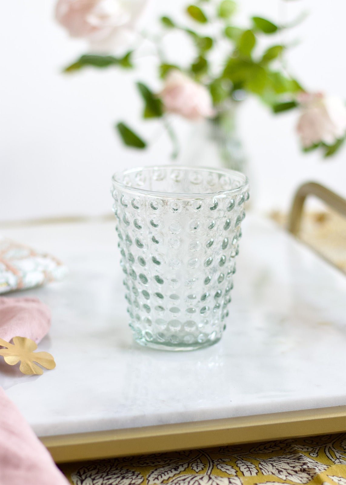 Verre avec des bulles