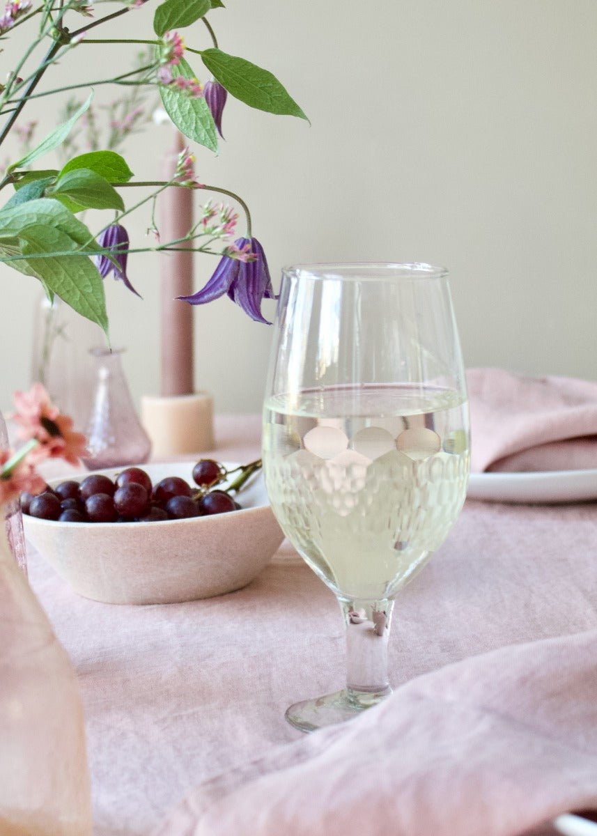 Verre à vin taillé à la main