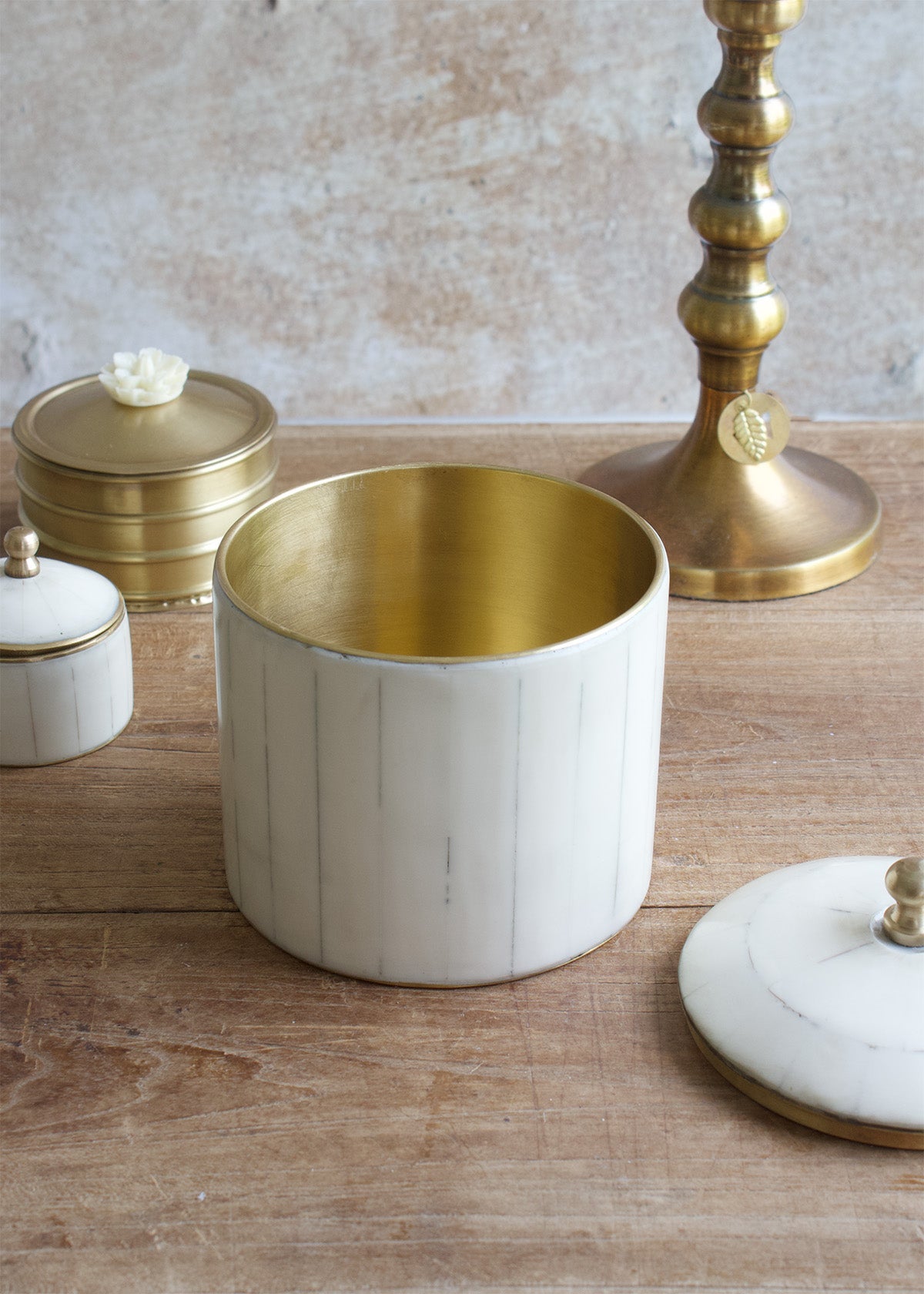 Handmade White Storage Jar