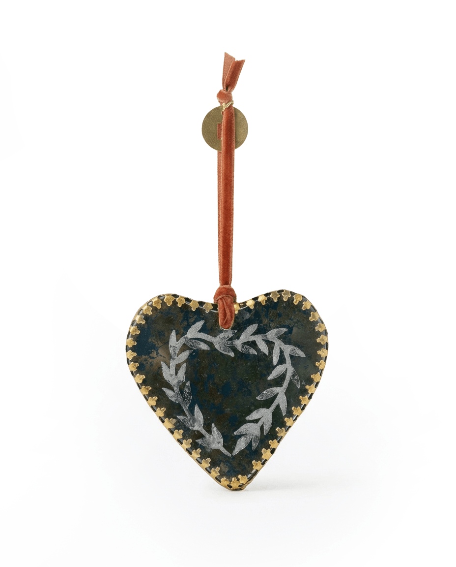 Hartvormig spiegelornament