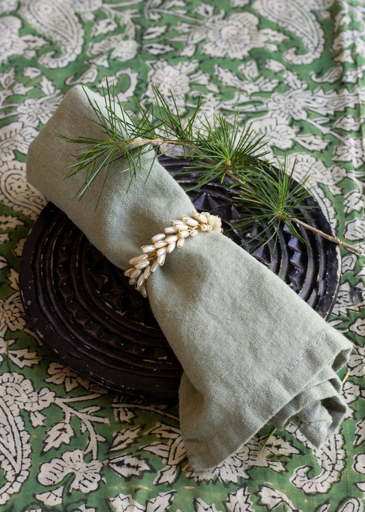 Ivory Beaded Napkin Ring