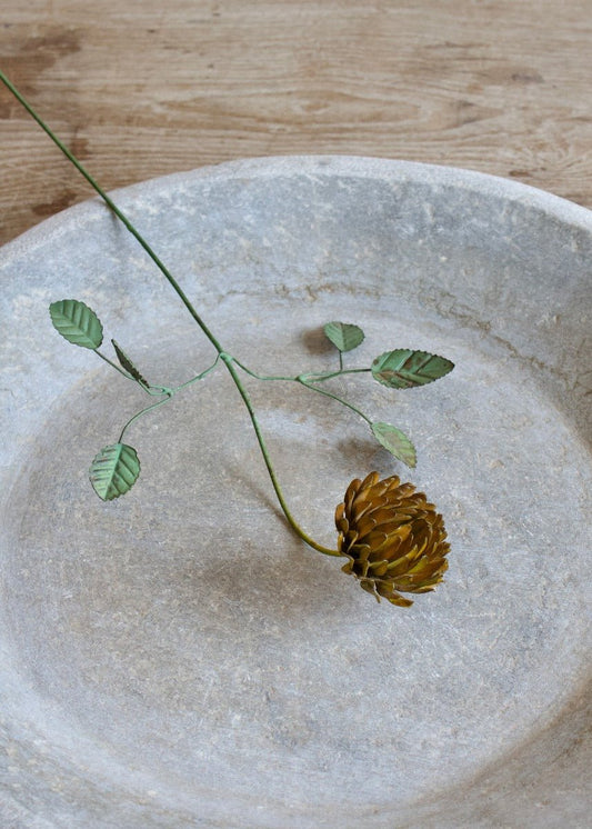 Metal Flower Golden Bloom