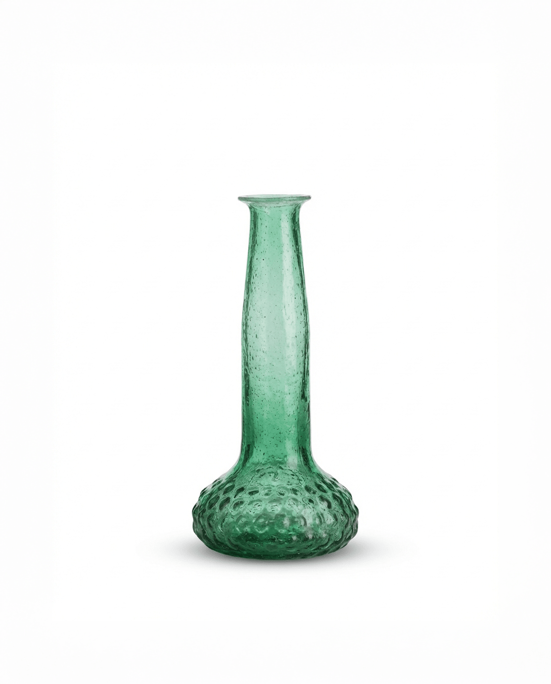 Vase aus recyceltem Glas, Smaragdgrün