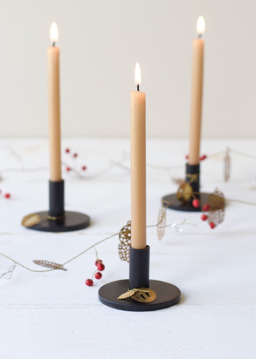 Taper candle holder Black