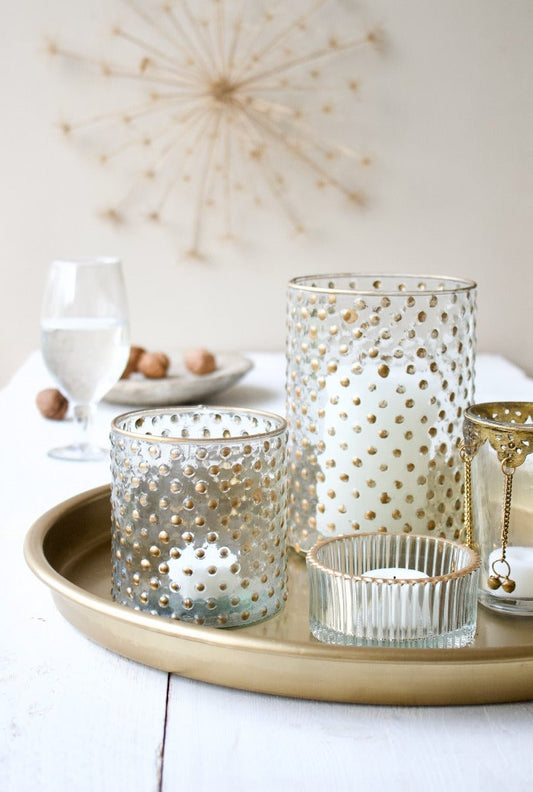 Tealight golden dots large