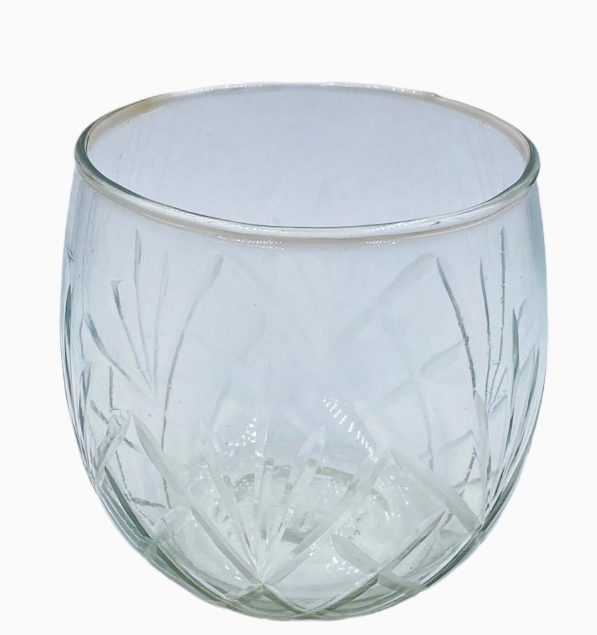 Theelichtje handgeslepen glas