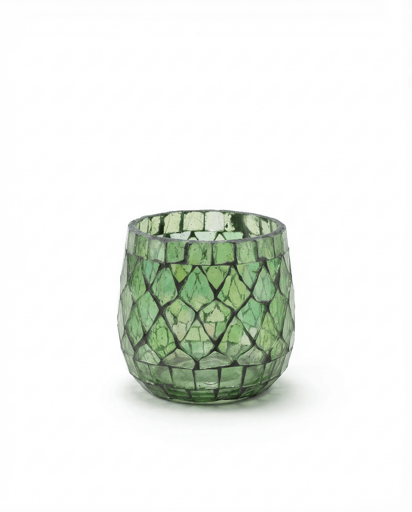 Teelichthalter Mosaik grün
