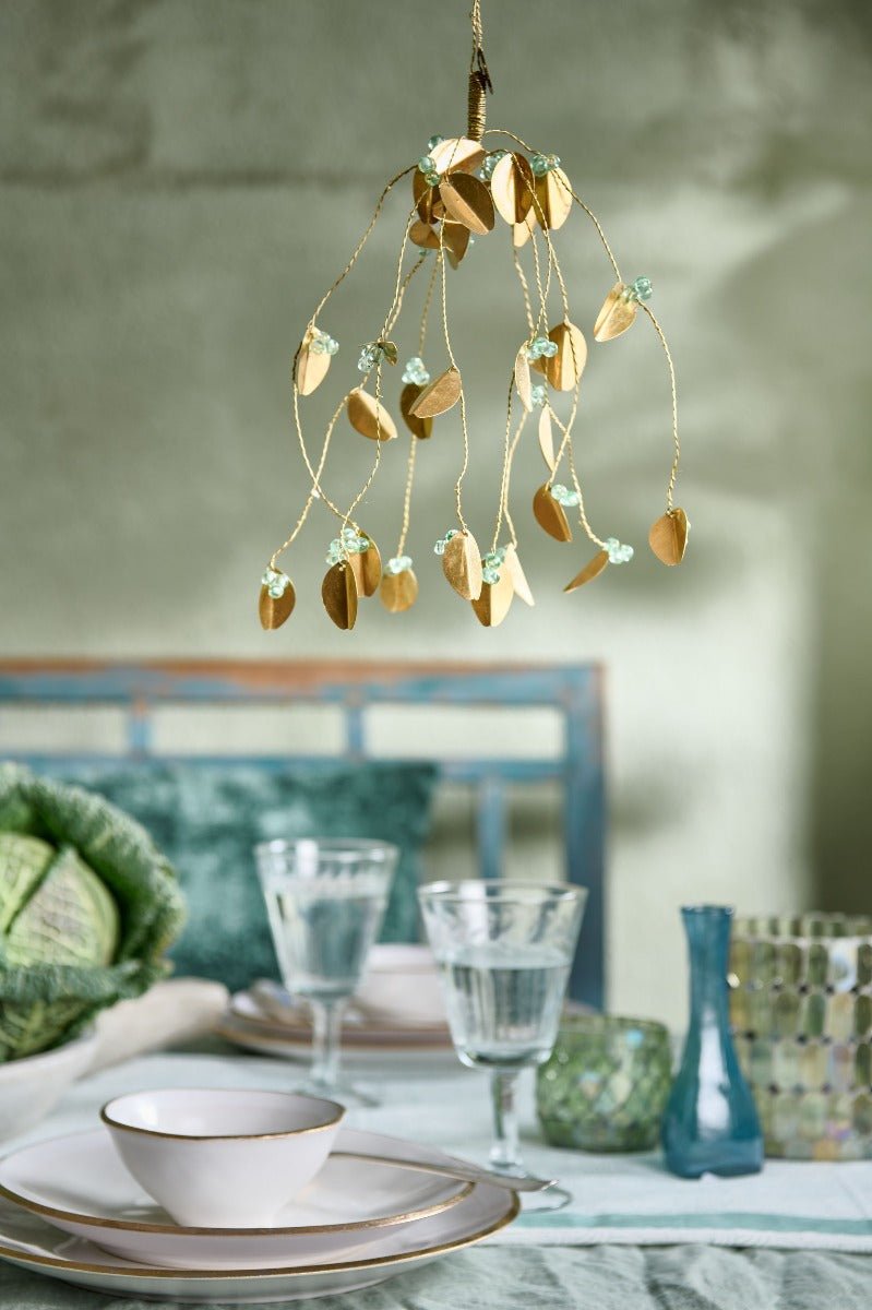 Tealightholder mosaic green