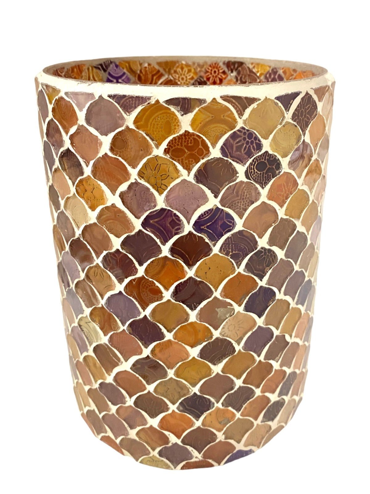Vase funky mosaic large