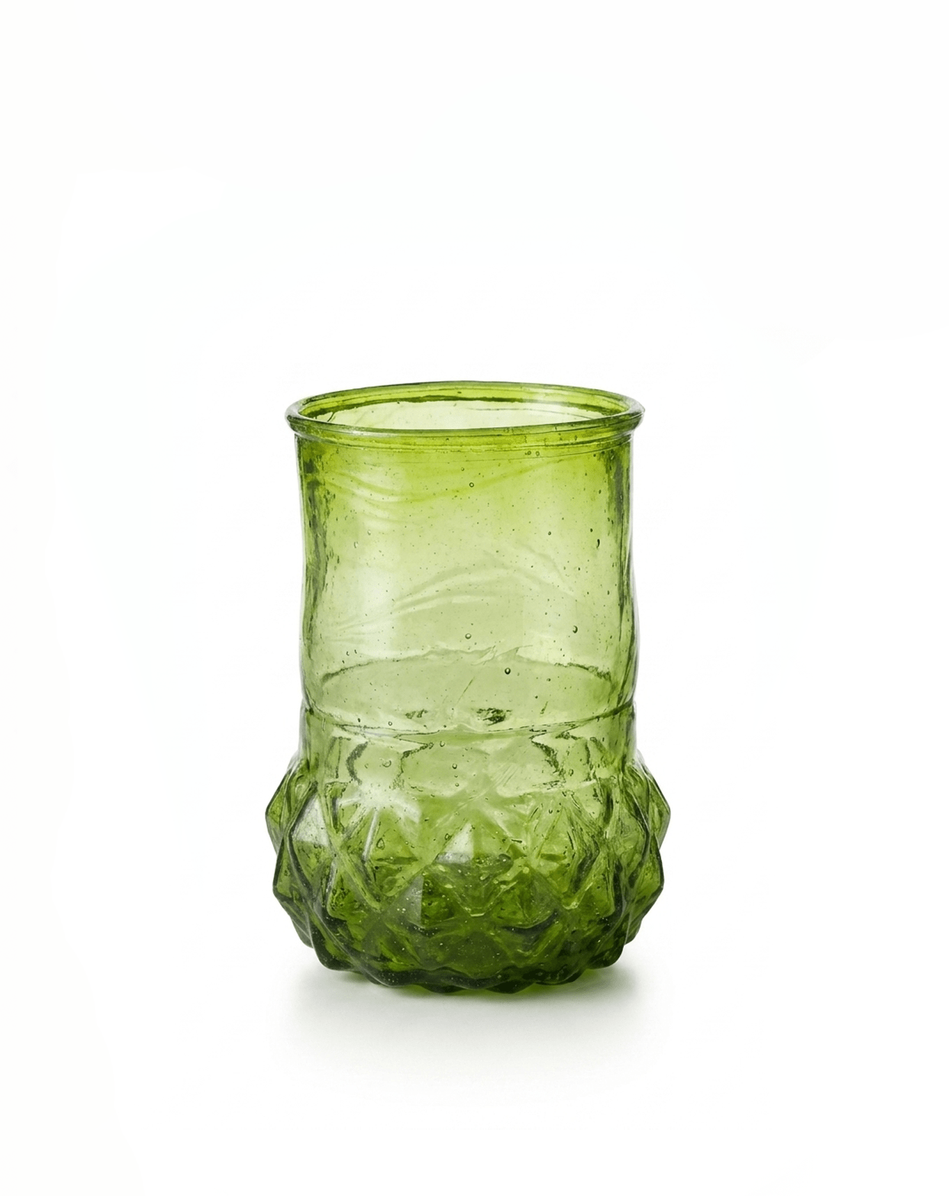 Vase grünes Recyclingglas