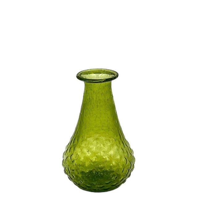 Vase vert en verre recyclé