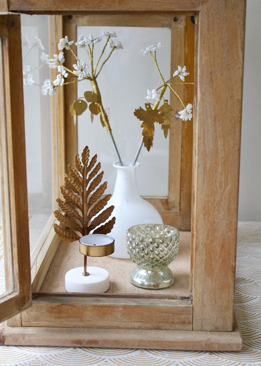 Vase en verre recyclé opalin blanc