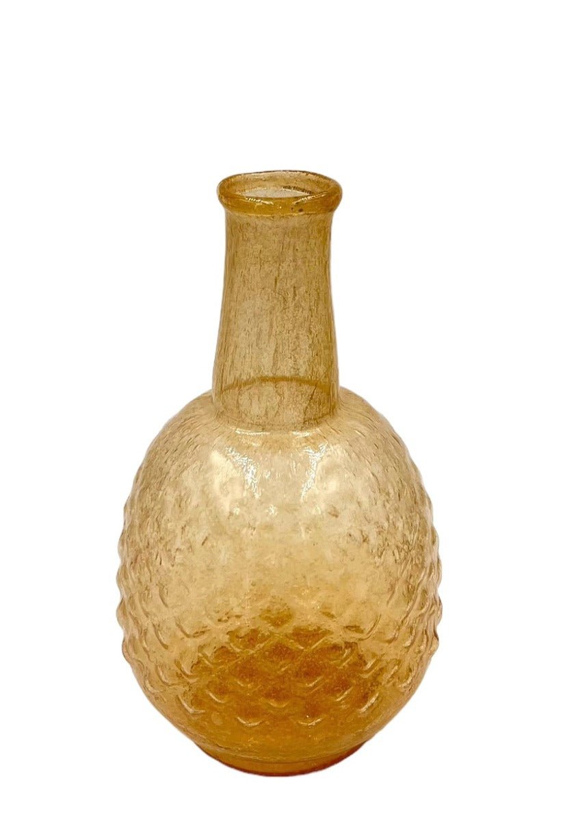 Vase recycled glass orange