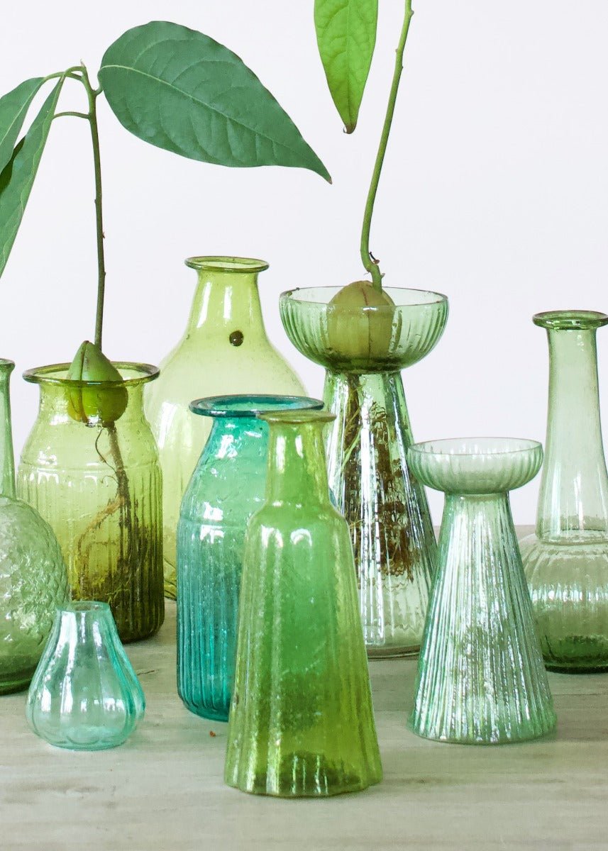 Vaas van gerecycled glas