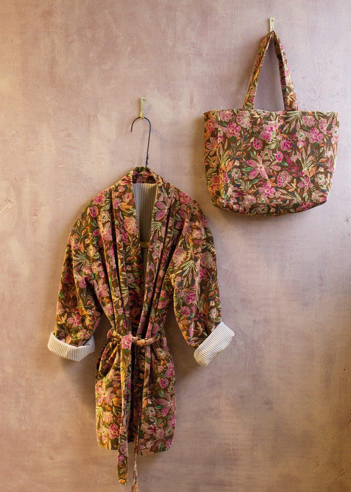 Sac en velours Fleur
