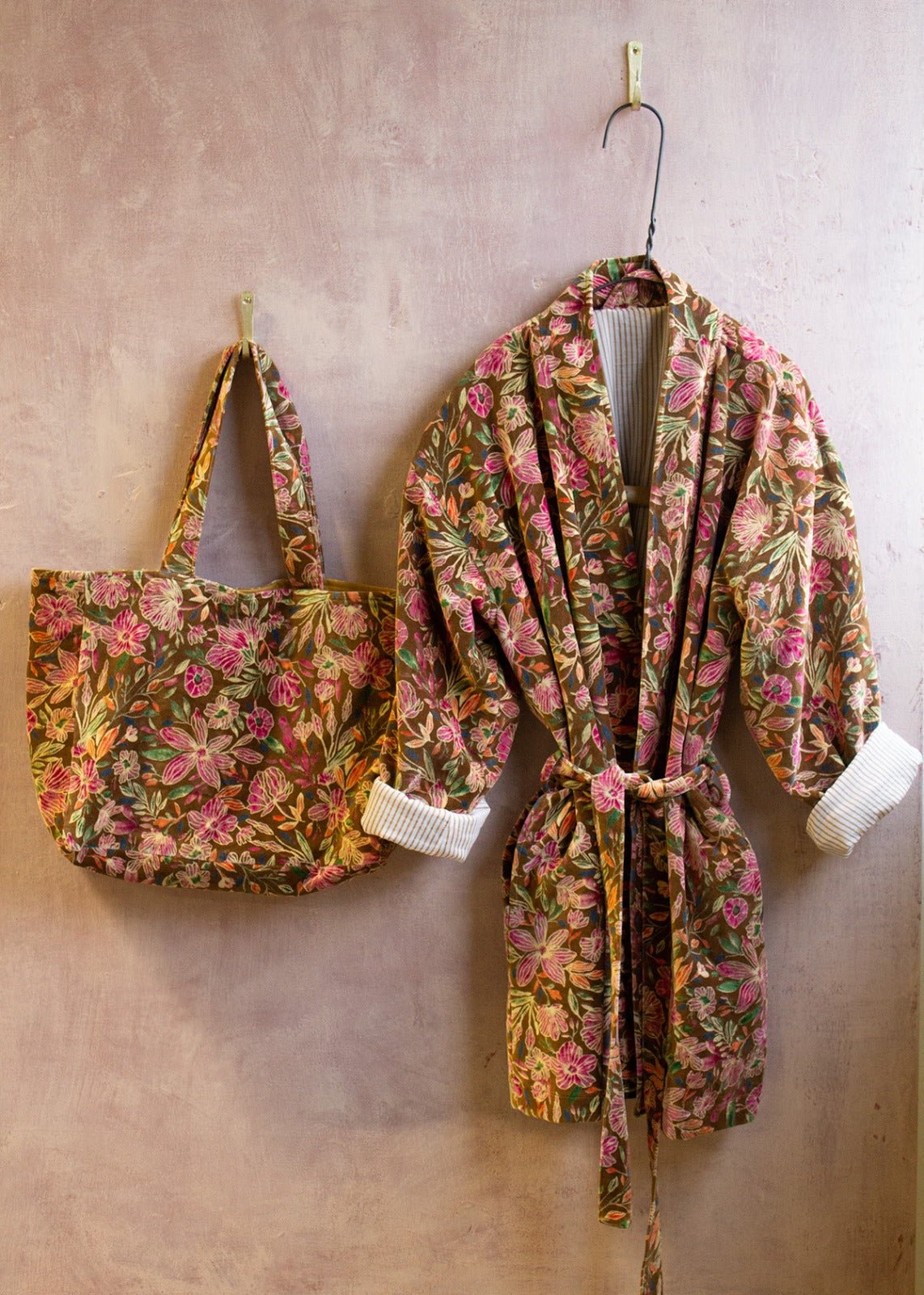 Sac en velours Fleur