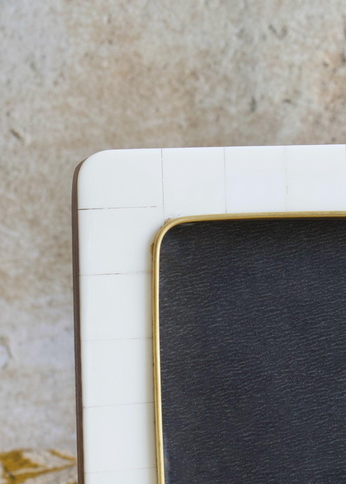 White Brass Photo Frame