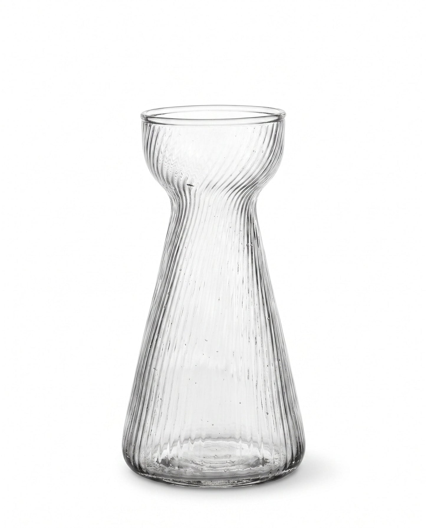 Hyazinthenvase Geripptes Glas