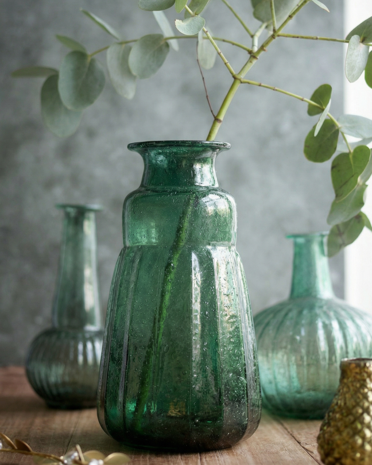 Vase aus Recyclingglas