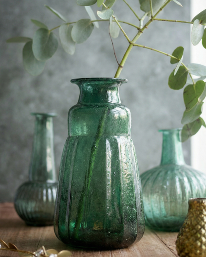 Vase aus Recyclingglas