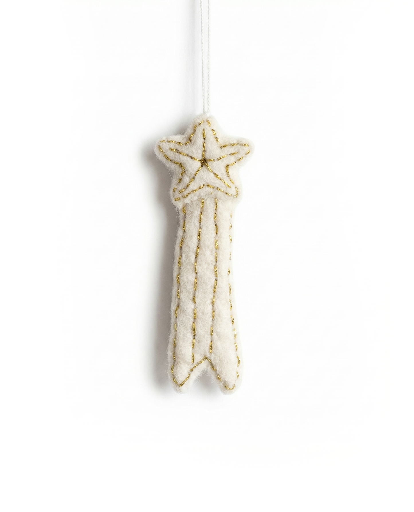 Shooting Star Ornament White