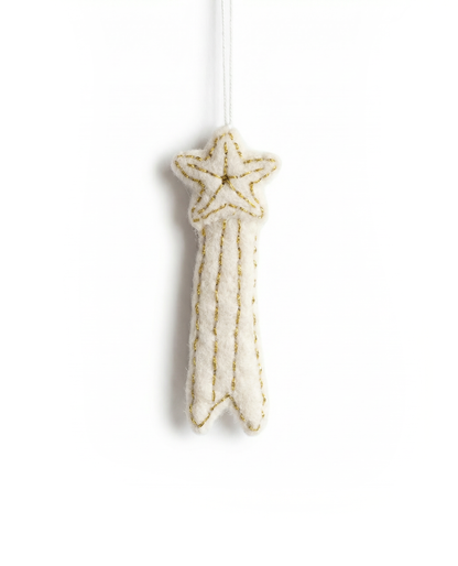 Shooting Star Ornament White