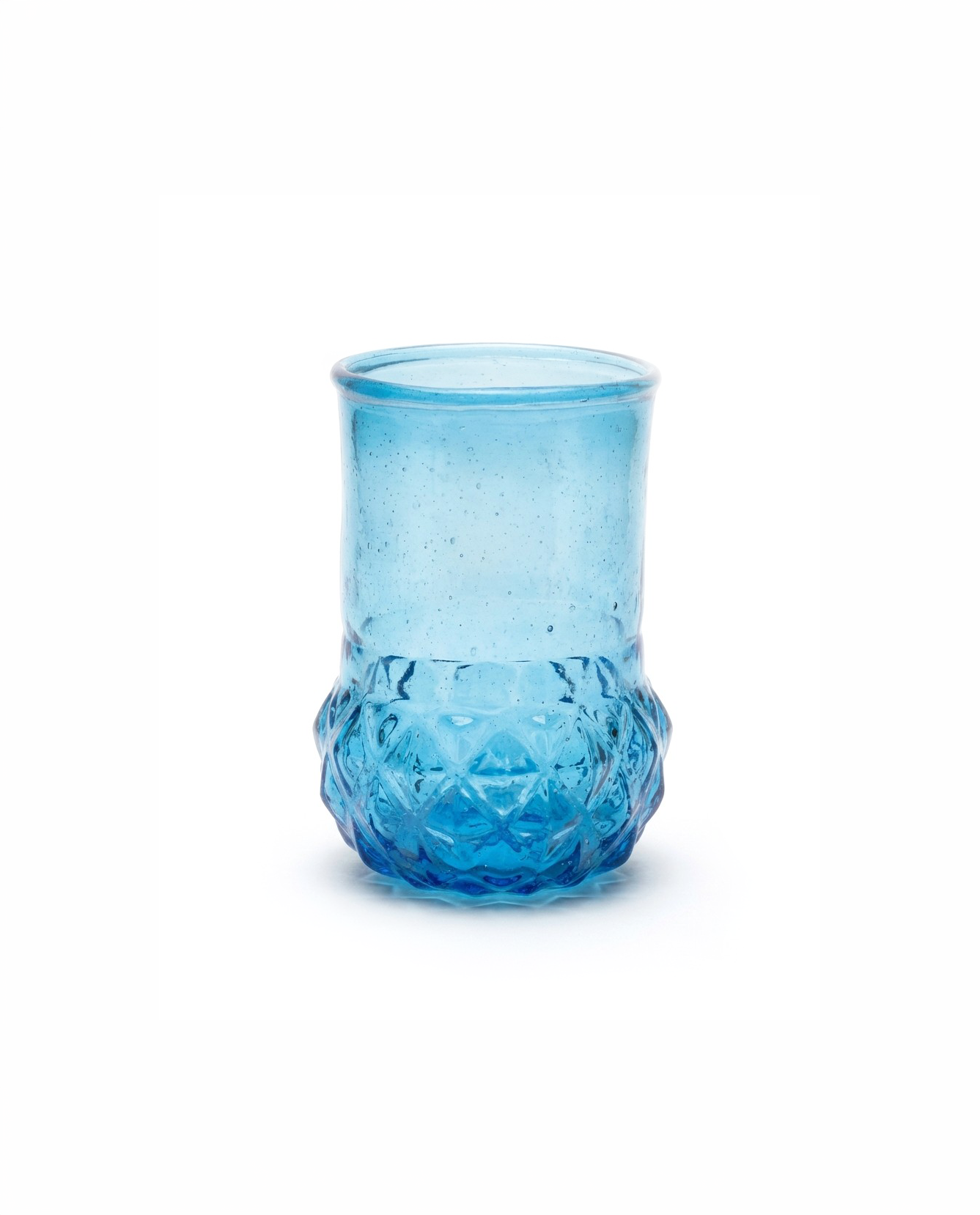 Vase Hellblaues Glas