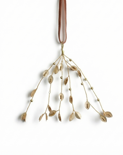 Mistletoe Beaded Leaves